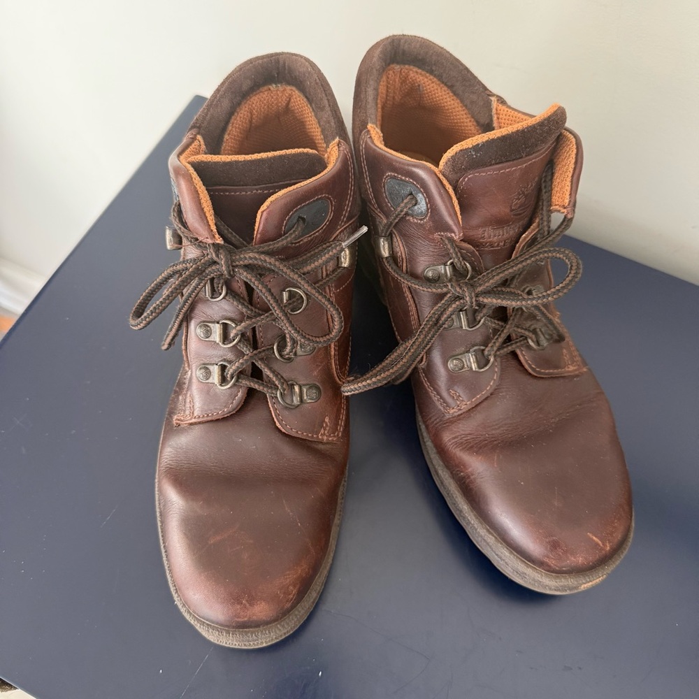 Timberland Rita Chuka Waterproof Leather Chukka Boots Brown Women's US 9 OG Box